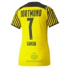 Maglia ufficiale BVB Borussia Dortmund Jadon Sancho 7 Casa 2021-22 per Donna